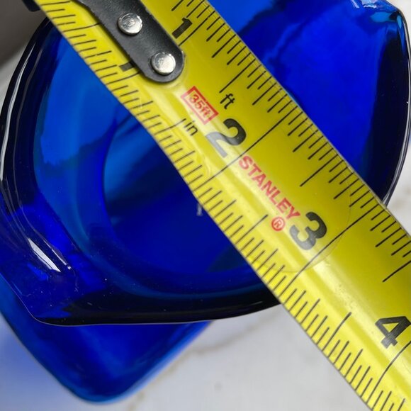 Cobalt Blue Blenko 384 double Spout Pitcher Vintage - Picture 7 of 7